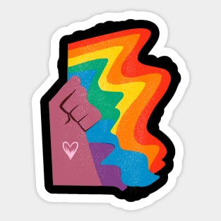 lgbt pride rainbow Sticker